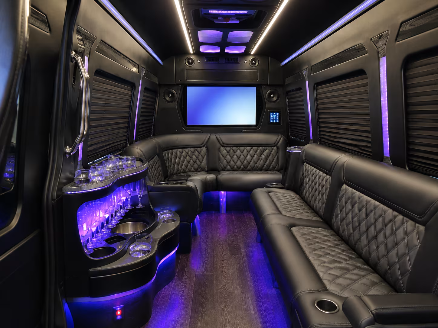 idaho falls 30 passenger party bus inside
