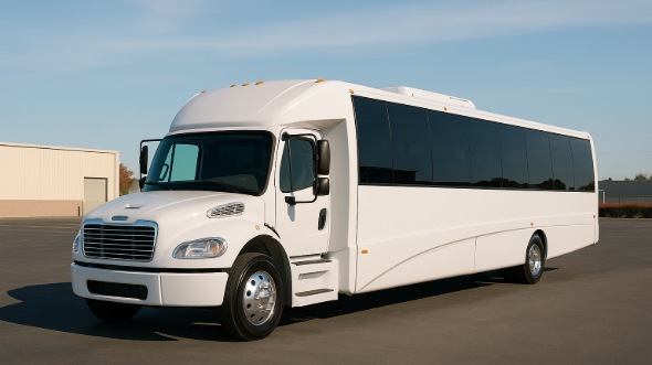 Exterior of Charter Bus Company Coeur d'Alene's 35 Passenger Minibus in Coeur d'Alene