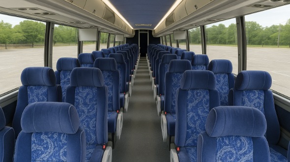 idaho falls 50 passenger charter bus inside