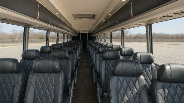 idaho falls 54 passenger charter bus inside